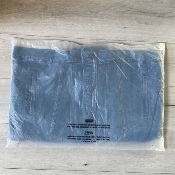 Line of Trade Montana Denim Trucker Jacket Medium Wash  3XL Nwt In Pkg - Picture 5 of 5